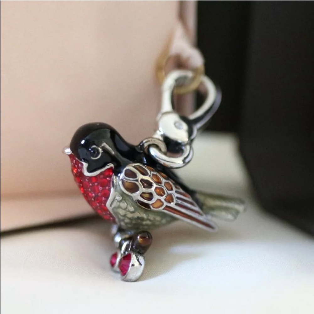 New Y2k Vintage Juicy Couture Red Robin Bird Charm Beautiful Bird View 4